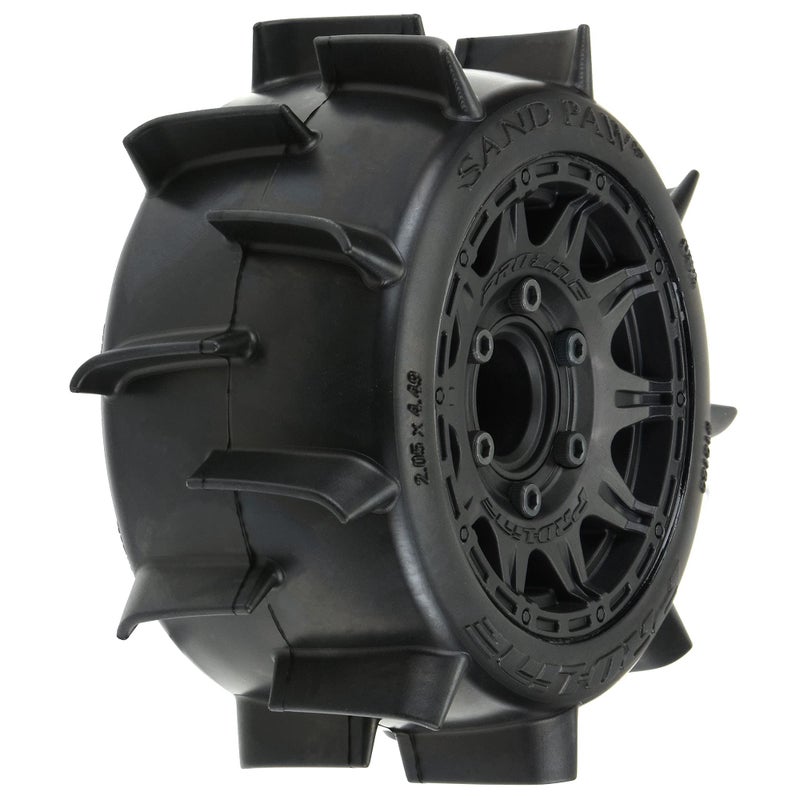 Pro-Line Racing Sand Paw LP 2.8 MTD Raid Black 6x30 F/R PRO1016010 RC Tire - Image 1